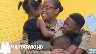 Army mom hugs kids for the first time in eight months | Militarykind