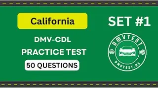 California DMV CDL Test 2025 | 50 Real Practice Questions | Class A &ndash; CDL Knowledge Test