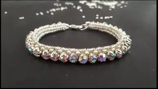 Beaded bracelet,beaded bracelet tutorial, how to make beaded bracelet