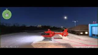MSFS 24 – Christoph 35 returning to base at sunset 