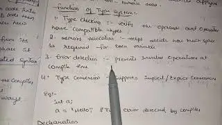 Type and declaration unit 3 