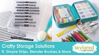 Crafty Storage Solutions | Simple Strip Storage | Craft Supplies Organization | Taylored Expressions