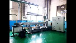 WPC granulation machine make WPC granules by 30%recycled PE and 65%Wood powder