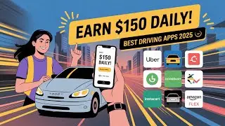 🚗💸 Earn $150 Daily! 2025&rsquo;s Best Driving & Delivery Jobs Apps