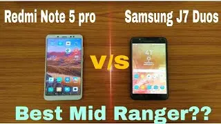 Redmi Note 5 pro v/s Samsung J7 Duos, camera comparison, Benchmark comparison, speed test