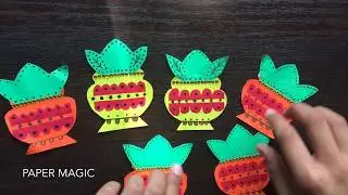 How to make Beautiful Paper Door Hanging/Bandhanwar/Toran