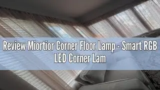 Review Miortior Corner Floor Lamp - Smart RGB LED Corner Lamp with App and Remote Control, 16 Millio