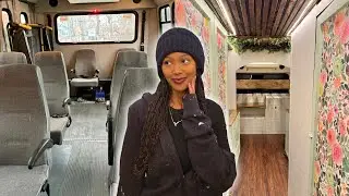 FULL SHUTTLE BUS BUILD SLOW TIMELAPSE // START TO FINISH // UNDER $10K ✨️