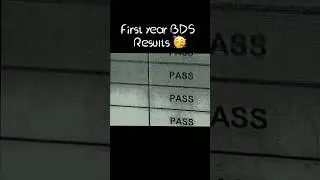 BDS first year results out / Pass or fail #bds #mbbs #results #minivlog