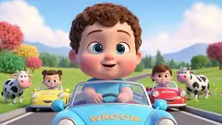 Wroom Wroom Car Day 🚗🎶 Fun Car Song for Kids | Vehicle Adventure & Learning