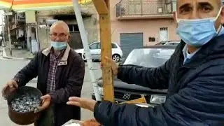 STREET FOOD SICILIANO : CASTAGNE BIANCHE ( CALDARROSTE )
