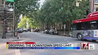 Downtown Raleigh's speed limit could drop to 25 mph