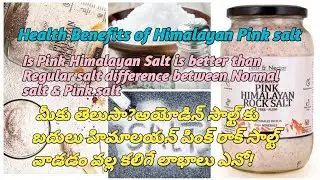 Amazing Health Benefits of Himalayan Pink salt//Is Pink Himalayan Salt better than Regular salt?