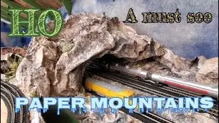 Unique technique making Paper mountains, fast,easy, clean and inexpensive ~must see~
