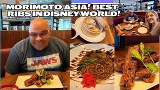 Disney Springs Morimoto Asia Review!  Best Ribs! NEW World of Disney Merch!