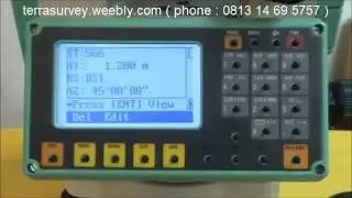 Total Station Ruide Serie RTS 820 / panduan management data