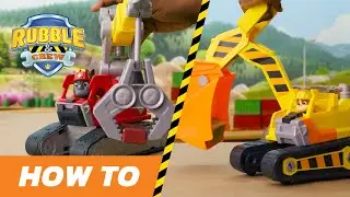 Rubble and Crew Big Builds Vehicles | How-To Play | Toys for Kids