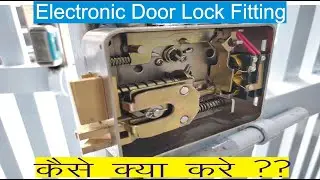How to install Link Plus Electronic Door Lock with Welding setting #iphone #cctvlockwala #hawkvision