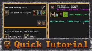 Dwarf Fortress - Quick Tutorial - Building a Guild