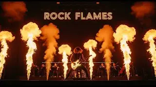 Epic Rock Arena Thunderous Rock Symphony  Guitar Solos and Orchestral Rock Concert Experience