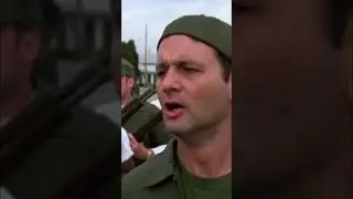 Bill Murray's Hilarious Boot Camp Chaos: Army Training Gone Wild! #shorts