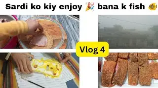 Sardi ko kiya enjoy 🎉 bana k fish 🐠| diy phone case -active Noor -vlog 4
