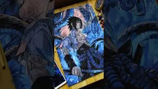 Sasuke Uchiha Drawing from Naruto #shorts