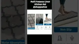 Multi-Purpose Linen Kitchen Mat