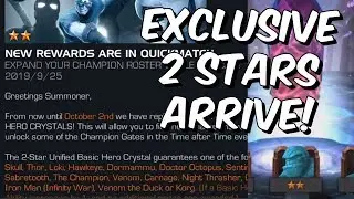 Exclusive 2 Star Champions Arrive in 1v1 Quickmatch & Crystal Opening! - Marvel Contest of Champions
