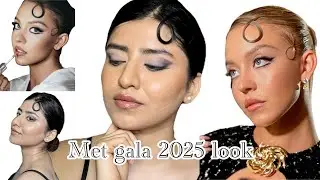 GRWM for Met Gala 2025 |  Recreating Sydney sweeney look | Drugstore makeup 💄