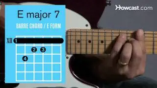 How to Play an E Major 7 Barre Chord | Guitar Lessons