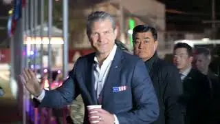 The U.S. Secretary of War Pete Hegseth visits the DMZ in South Korea