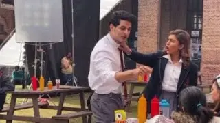 Priyank and khushi behind the camera on the set of puncch beat season 2 || Priyank Sharma || Khushi