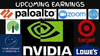 Stock Market News: Upcoming Earnings (PANW NVDA ZM DDD TGT SNOW ELF DOMO and more)