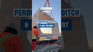 Perbedaan U Ditch dan Box Culvert #beton #konstruksi #uditch #boxculvert