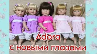 Куклы бренда Adora 50 см  серия Toddler Time. Замена глаз. Обзор. 