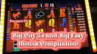 Big City 5's and Big Easy Bonus Compilation #slotsmachines  #vlt @dartac's_1980 #slots