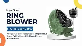 0.5 HP Single Stage Ring  Blower | Yash Blowers