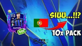 Free 113  OVR Player !! 10x UCL Best 11 Pack Opening | Fifa mobile 23