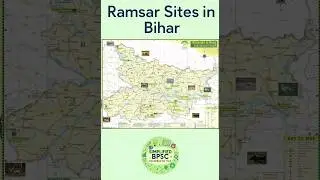 Extremely Imp- 71st BPSC!3 Ramsar Sites in Bihar|#shortsfeed #shorts #bpsc #bihargk #ssc #71stbpsc