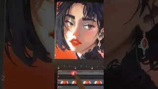Watch me Animate this Portrait In Procreate Dreams iPad✨#shorts #procreatedreams #procreate