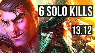 JAYCE vs GANGPLANK (TOP) | 1.8M mastery, 6 solo kills, 900+ games, Godlike | NA Master | 13.12