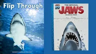 The Official Jaws Coloring Book #sharkweek #jaws50 #coloringbookflipthrough