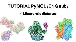 Tutorial PyMOL: Come misurare le distanze tra atomi (ENG sub)
