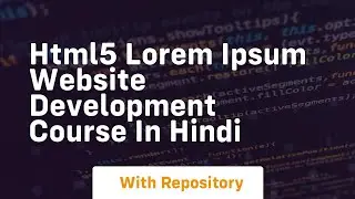 Html5 lorem ipsum website development course in hindi