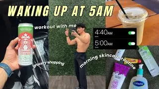 Waking up at 5am | morning routine, working out, & realistic habits