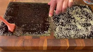 Снеки из водорослей нори