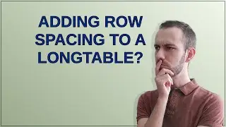 Tex: Adding row spacing to a longtable?