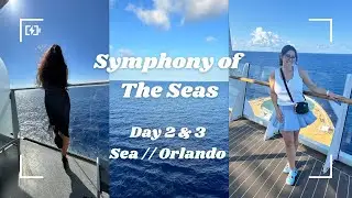 Symphony of the Seas//Day 2 & 3//Hurricane Erin &  Orlando