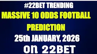 Over 1.5 Goals 10 odds football ⚽️ Prediction| Accurate Prediction on 22bet| How to win bet daily